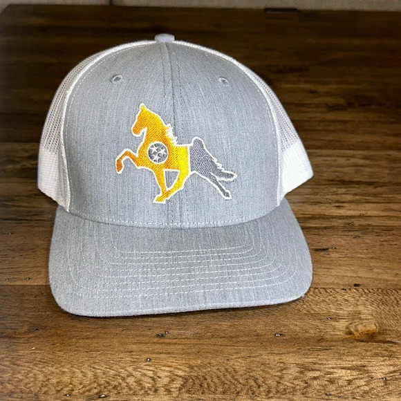 men’s mesh gray/white cap/hat tn tristar snapback adjustable - Picture 1 of 4